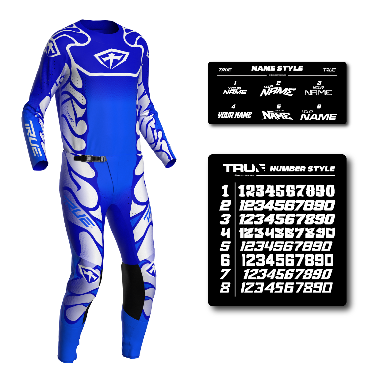 DNA BLUE/WHITE - ADULT AT33 MX KIT COMBO - FREE SUBLIMATION PRINTING INCLUDED