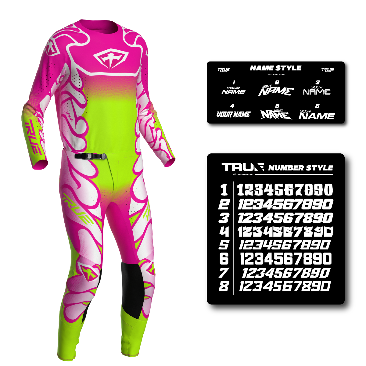 DNA FLUORESCENT YELLOW/PINK - ADULT AT33 MX KIT COMBO - FREE SUBLIMATION PRINTING INCLUDED