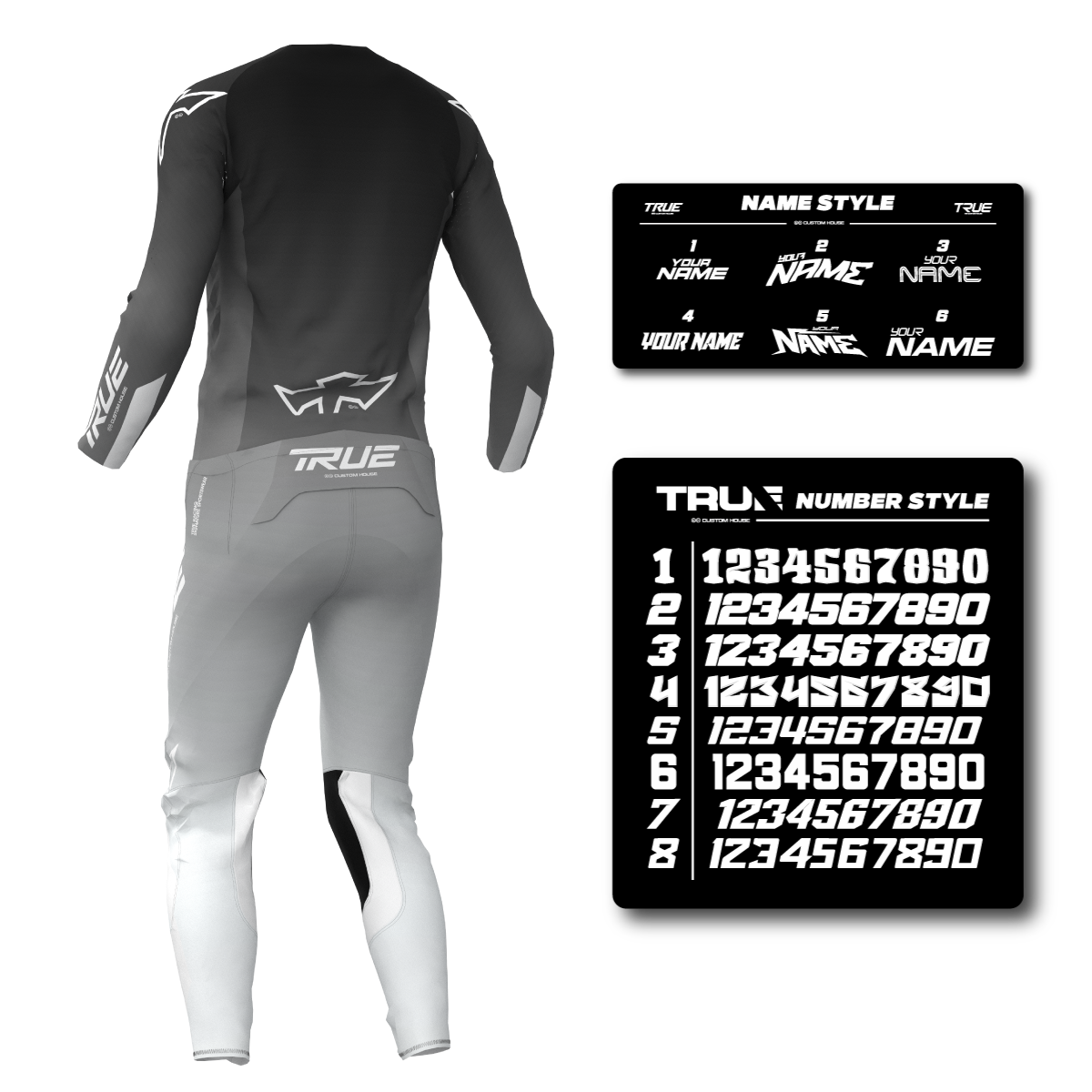 GRADED - GREY YOUTH AT33 MX KIT COMBO - FREE SUBLIMATION PRINTING INCLUDED