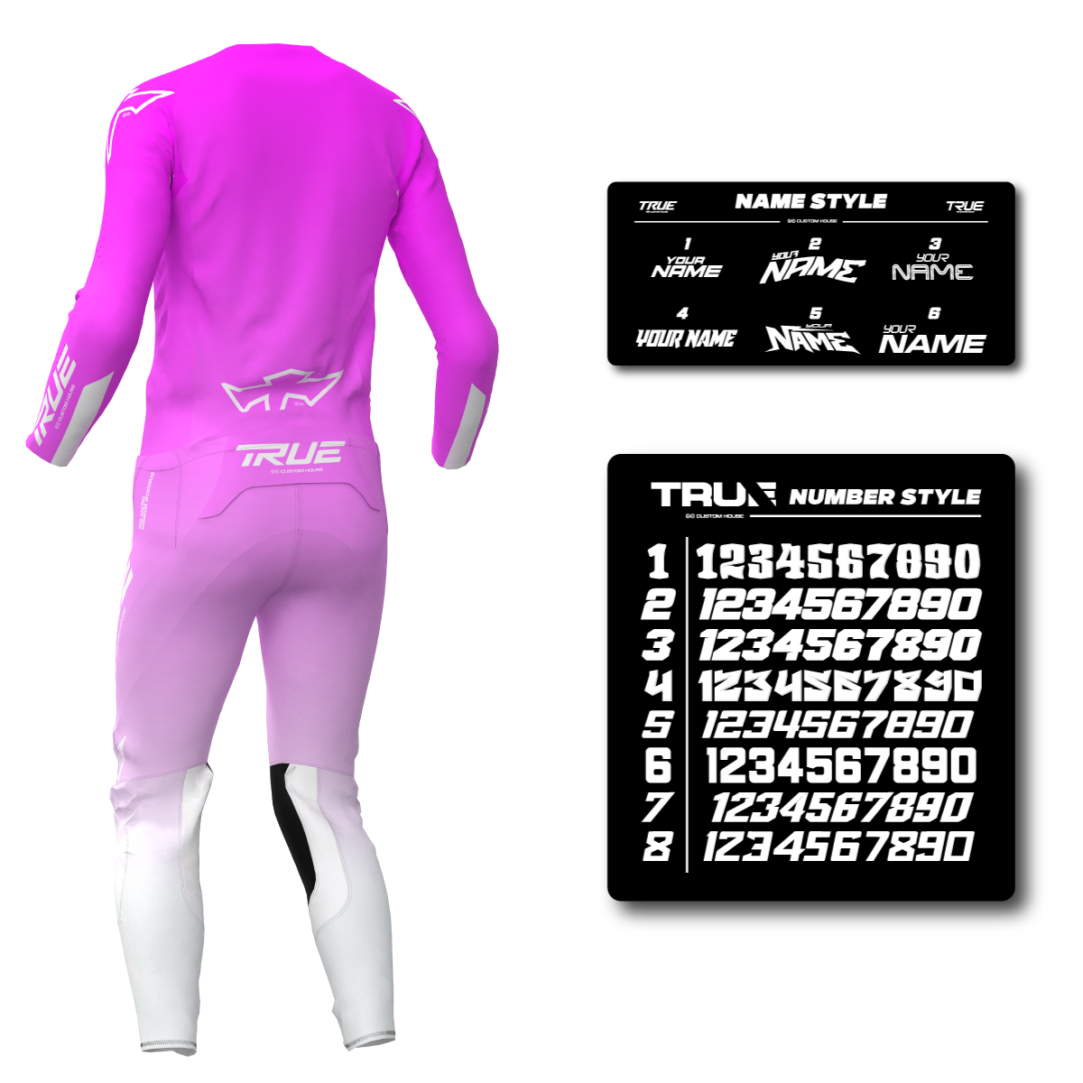 GRADED - PINK YOUTH AT33 MX KIT COMBO - FREE SUBLIMATION PRINTING INCLUDED