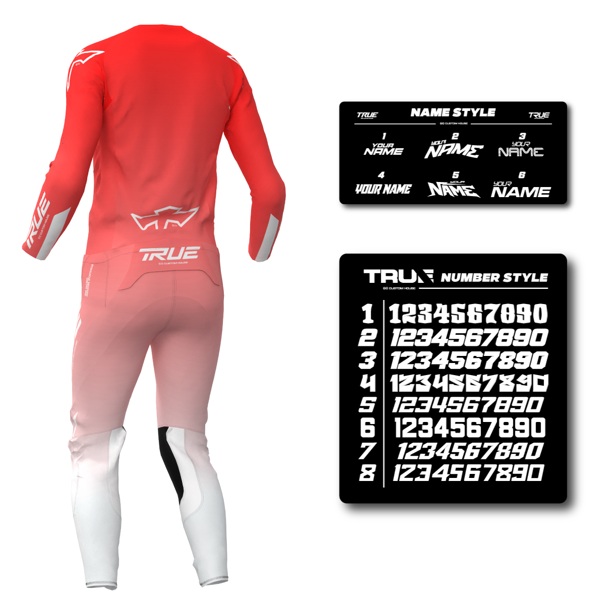 GRADED - RED YOUTH AT33 MX KIT COMBO - FREE SUBLIMATION PRINTING INCLUDED