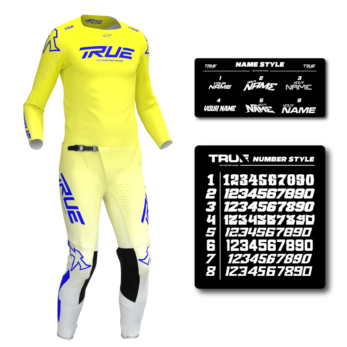 GRADED - YELLOW YOUTH AT33 MX KIT COMBO - FREE SUBLIMATION PRINTING INCLUDED