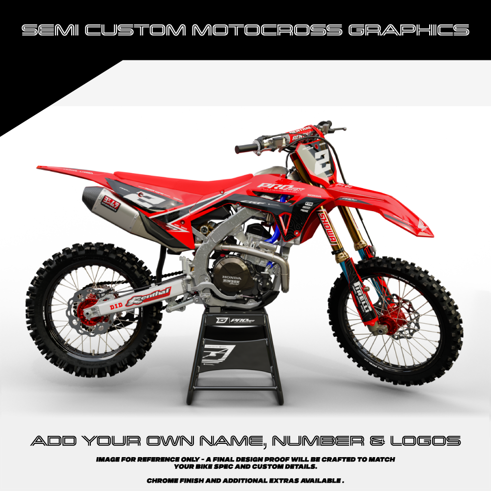 HONDA CLEAN SEMI CUSTOM GRAPHICS KIT