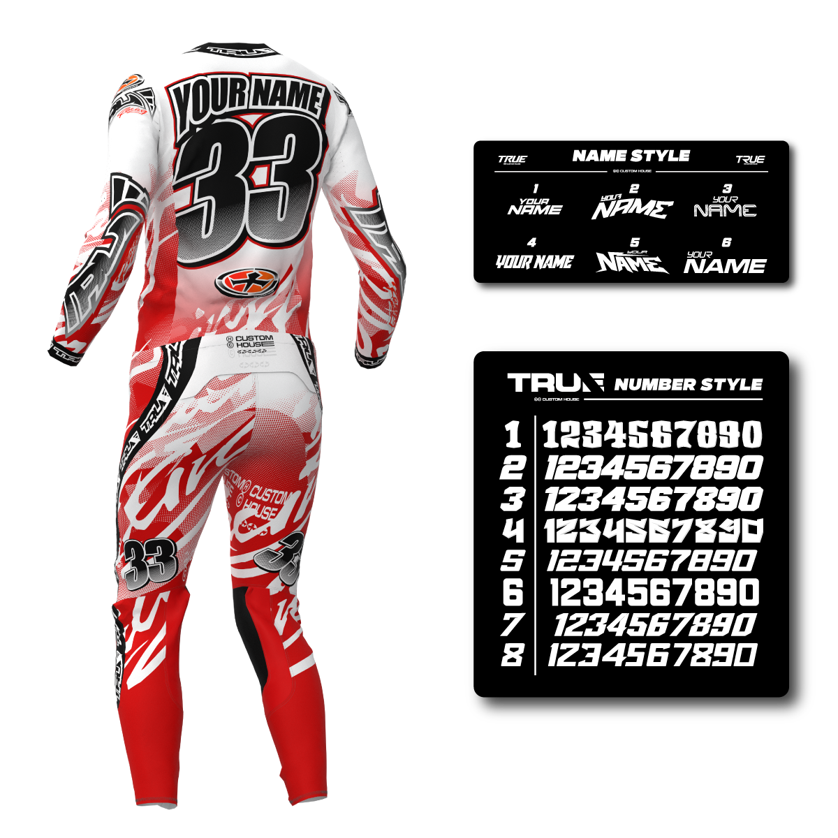 94 BABY - RED ADULT AT33 MX KIT COMBO - FREE SUBLIMATION PRINTING INCLUDED