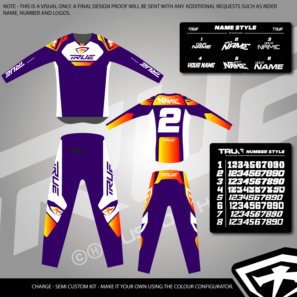 CHARGE - ADULT SEMI CUSTOM KIT - MAKE IT YOUR WAY - DESIGN NOW