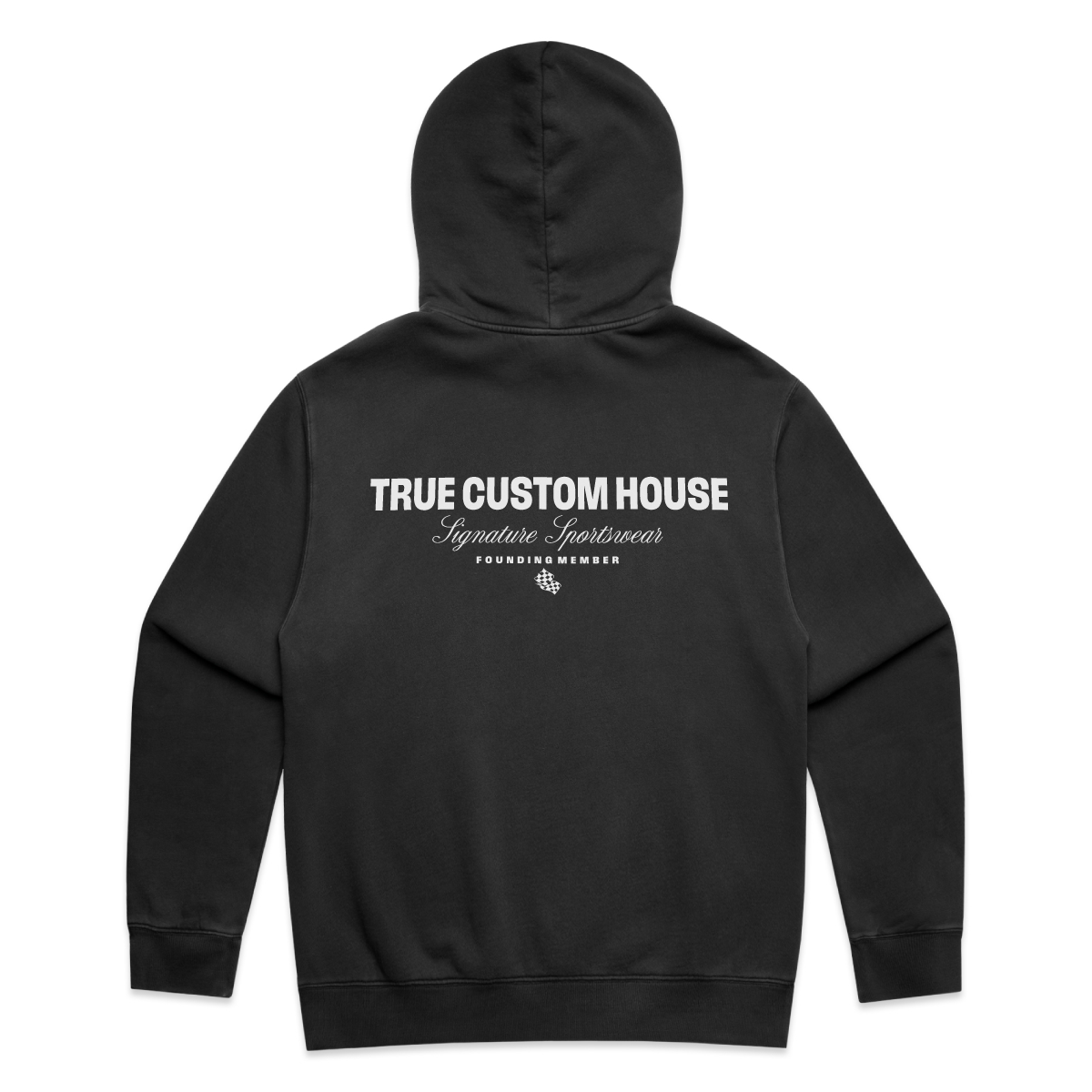 SIGNATURE FADED HOOD - BLACK