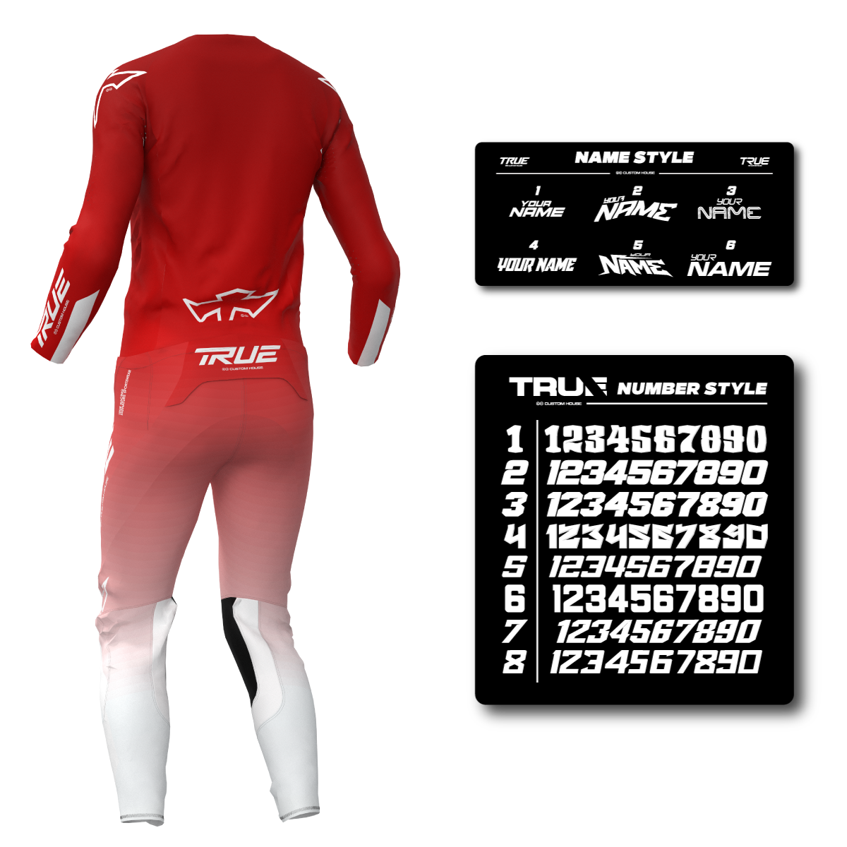 GRADED - DARK RED ADULT AT33 MX KIT COMBO - FREE SUBLIMATION PRINTING INCLUDED