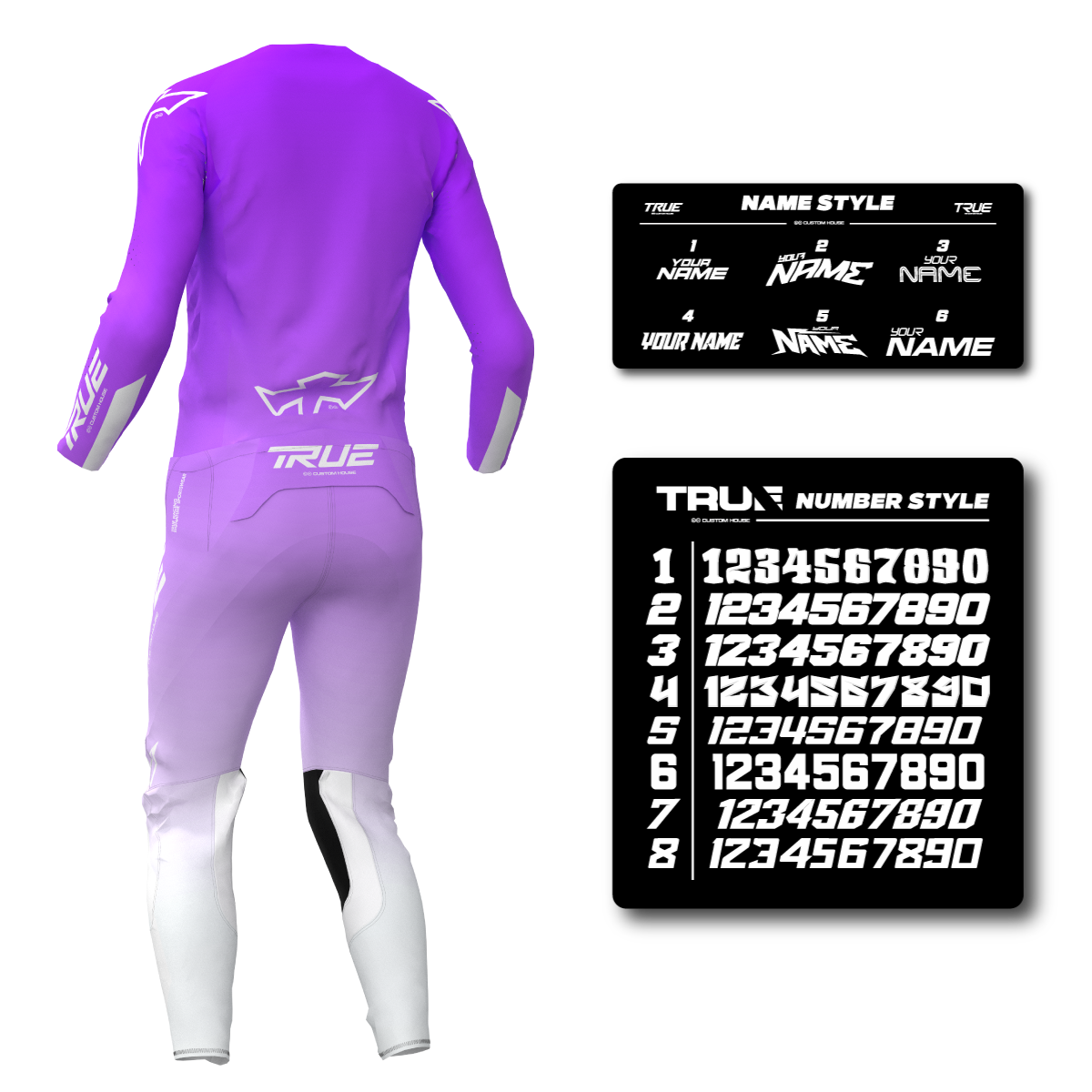 GRADED - PURPLE YOUTH AT33 MX KIT COMBO - FREE SUBLIMATION PRINTING INCLUDED