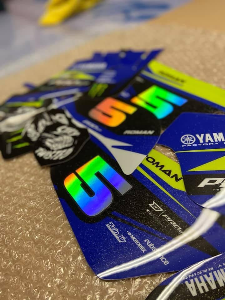 FULL CUSTOM MX GRAPHICS KIT - MINI WARRIOR (50/65CC KIDS BIKES)